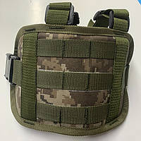 Тактична платформа на стегно зі стропами MOLLE (оксфорд, піксель) 4Profi