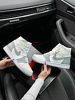 Жіночі кросівки Nike Air Jordan 1 High Grey White