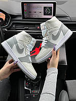 Жіночі кросівки Nike Air Jordan 1 High Grey White