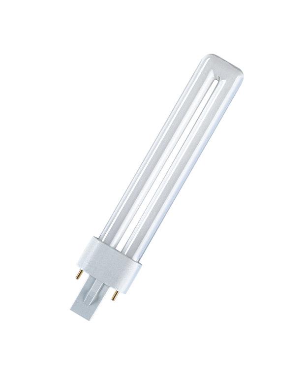 Люмінесцентна лампа OSRAM DULUX S 9Вт/840 G23 енергозаощаджувальна