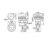 Кнопка вимикач із фіксацією, фото 2