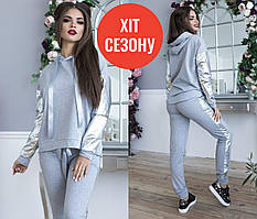 ✅ Спортивний костюм жіночий великого розміру | Комплект Худі + Штани | Кофта з капюшоном та штани | Батал
