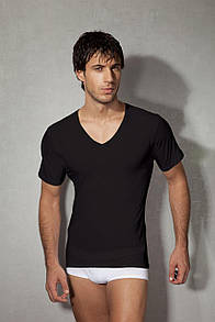 Чоловіча чорна футболка бавовна Doreanse Basic 2810