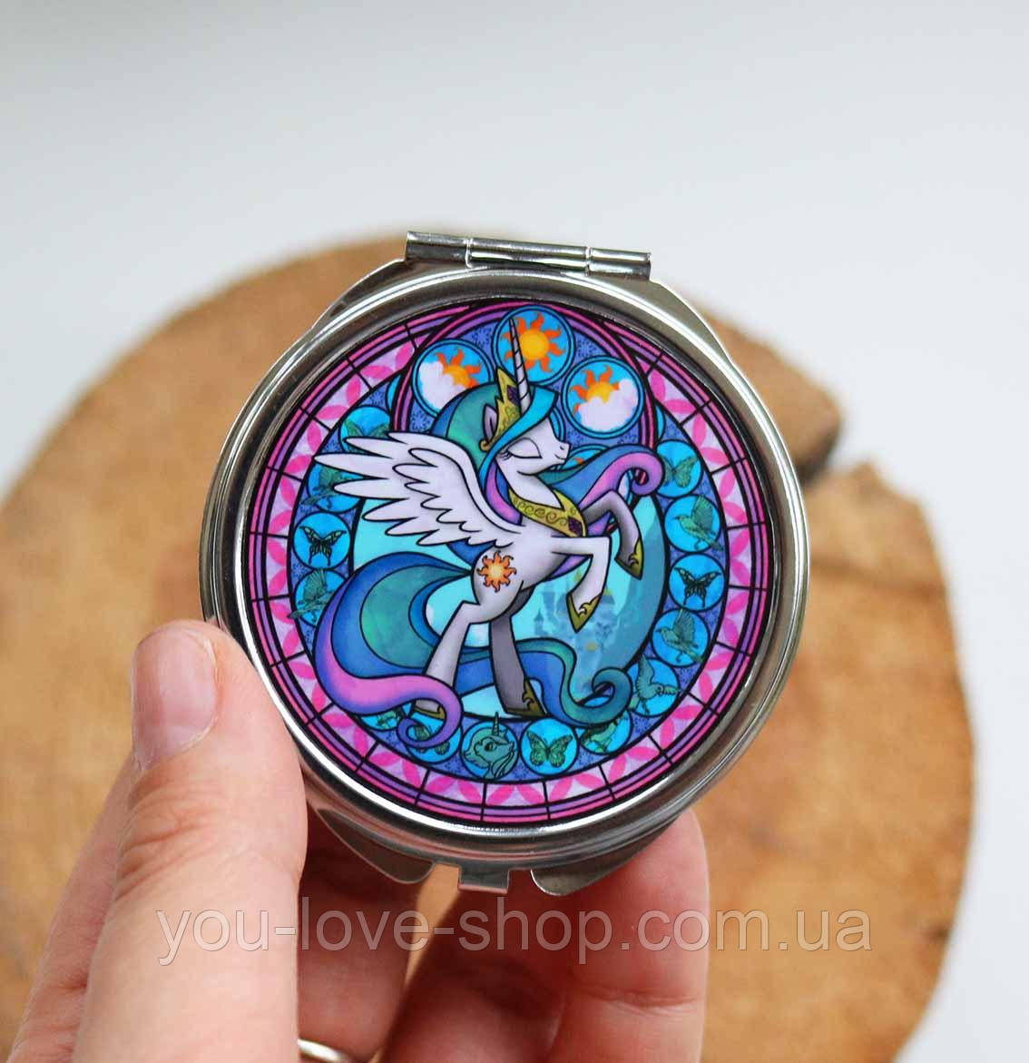 Кишеньковий дзеркало My Little Pony із зображенням принцеси Селестии