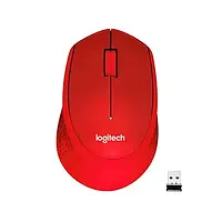 Мышка Logitech M330 Silent Plus Red беспроводная