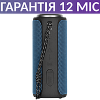 Блютуз колонка 2E SoundXTube Bluetooth, синя, 30 Ватт, портативна, музикальна, бездротова