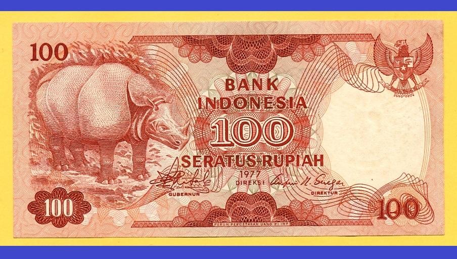 Індонезія 100 рупій 1977 UNC No636