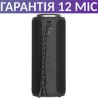 Блютуз колонка 2E SoundXTube Bluetooth, чорна, 30 Ватт, портативна, музикальна, бездротова