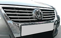 Накладки на решетку (8 шт, нерж) Carmos - Турецкая сталь Volkswagen Passat B6 2006-2012 гг. Avtoteam