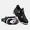 Кросівки чоловічі Air Jordan 4 Retro SE Black Canvas, фото 6