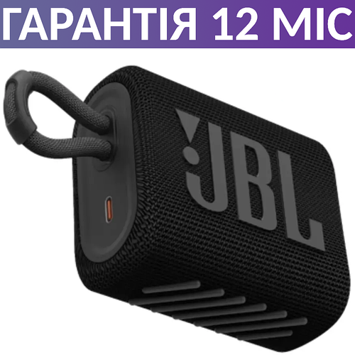 Купить Блютуз колонка JBL Go 3 Bluetooth, оригинал, черная, маленькая ...