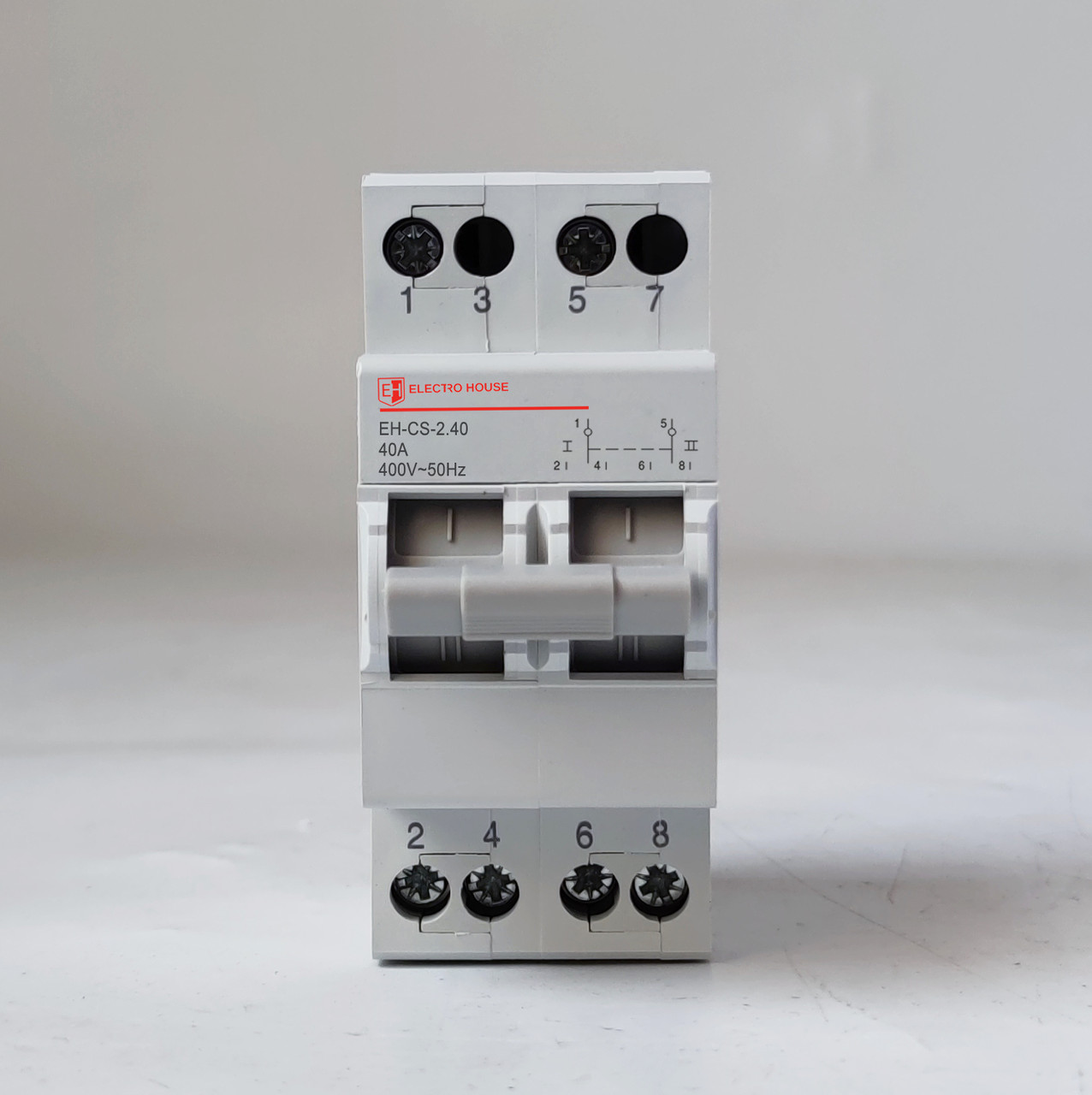 Перекидний вимикач 2x40 I-0-II, фото 1