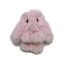 Брелок Bambi BR1063 Pink хутряний кролик середній 15 см