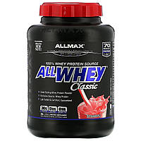 ALLMAX Nutrition, Протеин AllWhey Classic, 100% сывороточный белок, клубника, 5 фунтов