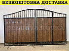 Ворота з профнастилом та каліткою Код: А-01003, фото 3