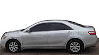 Ветровики с хром молдингом USA (4 шт, HIC) Toyota Camry 2007-2011 гг. Avtoteam