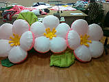 Пневмогірлянда (пневмоцвіти, надувні квіти) "Персиковий цвіт", фото 2