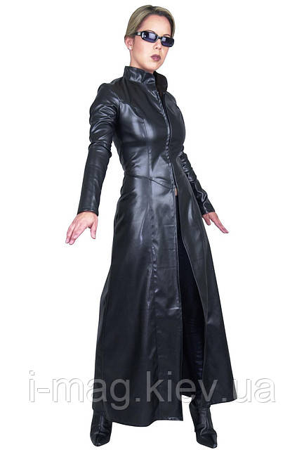 Плащ Трініті з фільму Матриця — натуральна шкіра