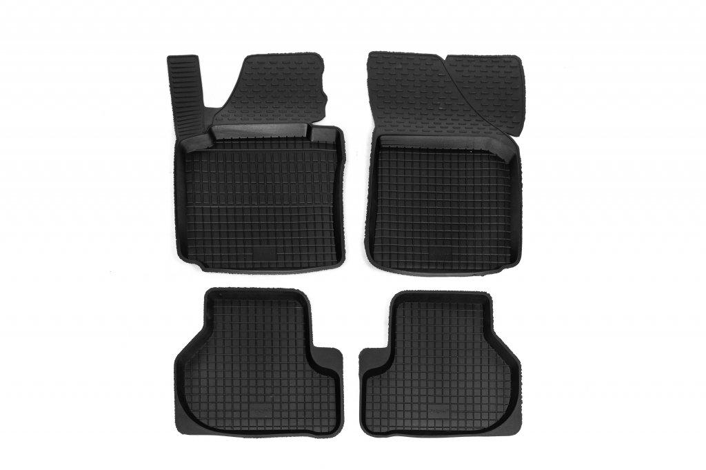 Гумові килимки в салон з бортом (4 шт, Polytep) для Volkswagen Passat B7 2012-2015рр.