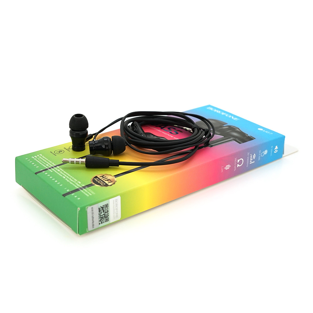 Навушники дротові BOROFONE BM67, 1,2 м, Black, Box