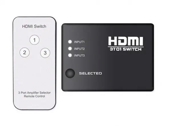 Устройство Dellta SY-301 для переключения трех HDMI-источников с пультом ДУ - фото 2 - id-p1795399536