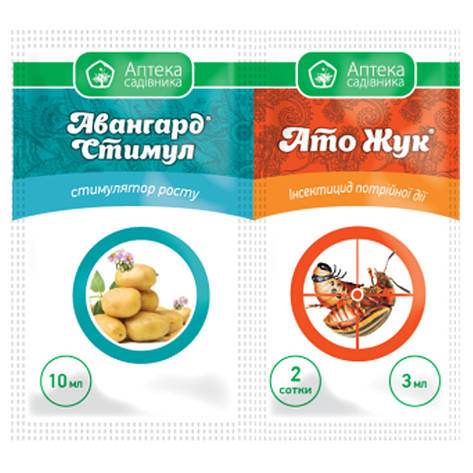 Інсектицид АТО Жук 3 мл + Авангард Стимул 10 мл, Укравіт, фото 1