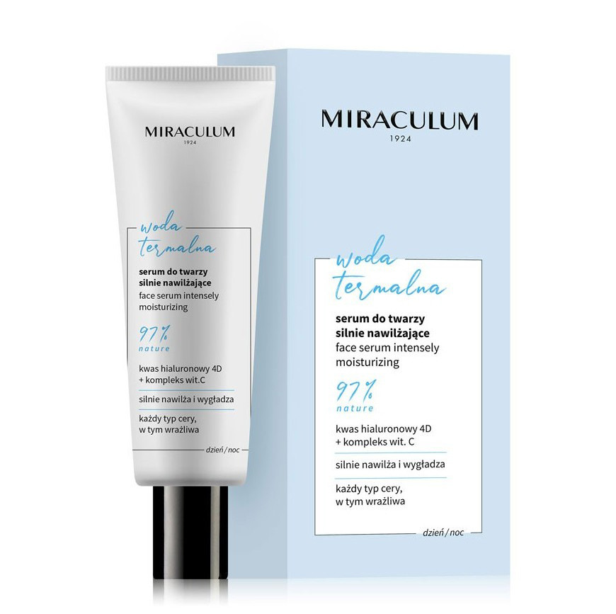 Сироватка для обличчя Інтенсивне зволоження Miraculum Termal Water Face Serum Intansely Moisturizing, фото 1