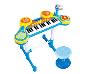 Ігровий набір синтезатор зі стільчиком HC-3012C мікрофон MP3