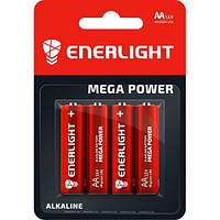 Батарейка щелочная ENERLIGHT MEGA Power AA/LR6 (S4) (40/480)