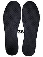 Стельки для обуви на EVO летние легкие перфорированные чёрные 35-46рр. 38