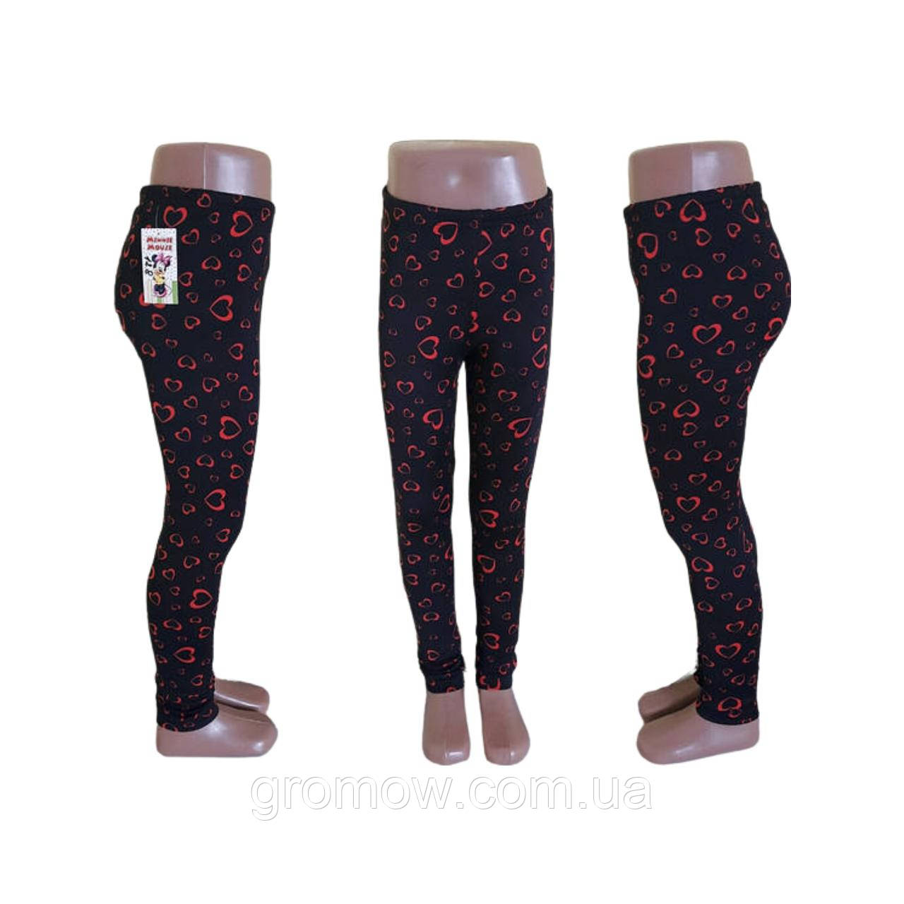 Лосини дитячі Україна 4, 5, 6 років з принтом тонкі синій (ЛД1), фото 1