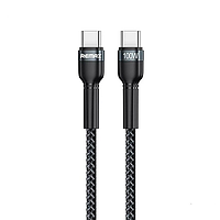 Кабель USB Remax RC-172 type C to type C 100W PD чорний