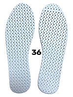 Стельки для обуви на EVO летние легкие перфорированные белые 35-46рр. 36