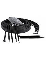 Бордюр садовый Gardener 4 см 10 м + 20 анкеров Садовый бордюр универсальный Гибкий бордюр для дорожек