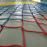 Сітка діам.3 мм загострена ячея 12 см для спортзалів спортивних майданчиків, фото 3