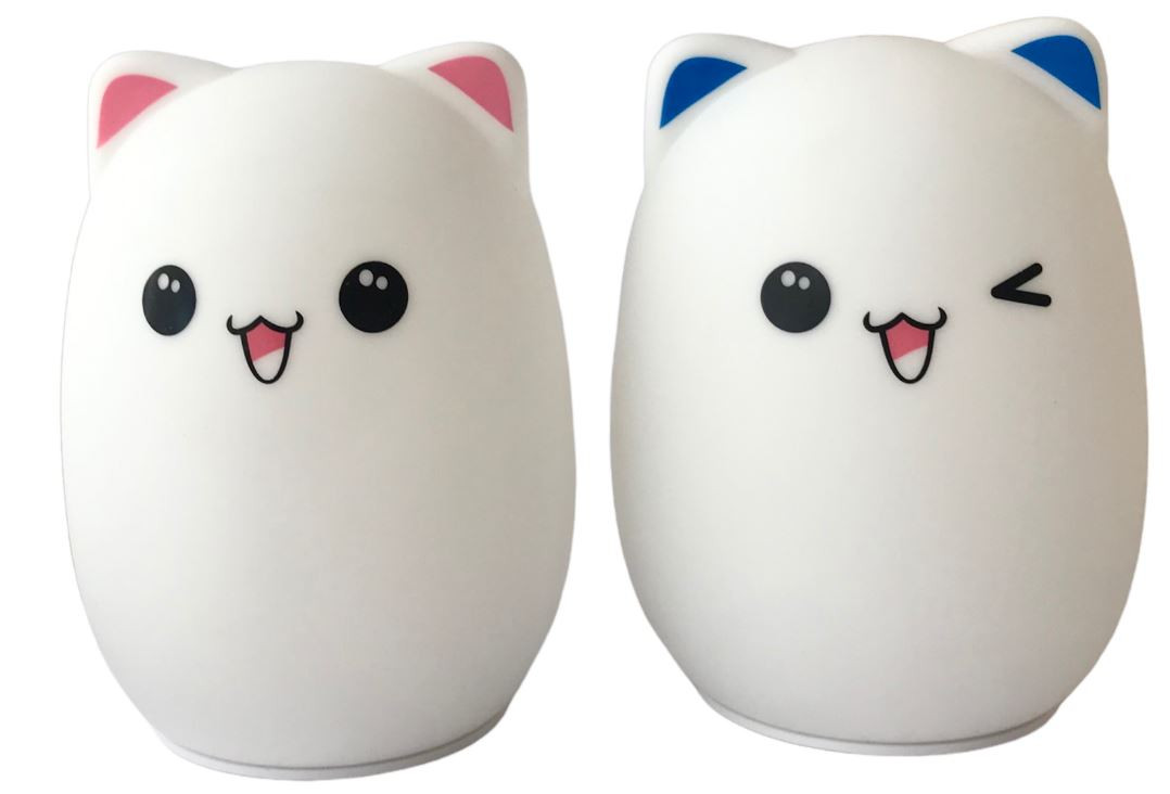 Нічник дитячий силіконовий Киця Elite EL-543-15/MJ-010 (заряд. від USB), фото 1