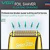 Електробритва (шейвер) VGR Foil Shaver Super Trim Gold V-332, фото 5