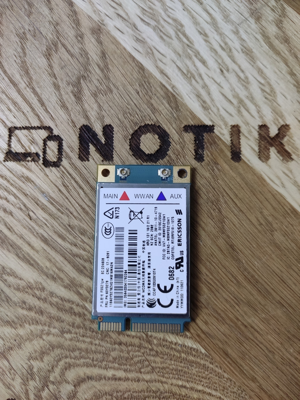 3G модуль для ноутбука Ericsson CCAF103G0910T4 - WWAN Module F5521gw UMTS 3G + - Mini PCIe Б/В