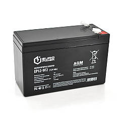 Акумуляторна батарея EUROPOWER AGM EP12-9F2 12 V 9 Ah ( 150 x 65 x 95 (100) ), 2.2 kg Black Q10