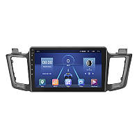 Штатная магнитола Lesko для Toyota RAV4 IV (CA40) Рестайлинг 2015-2019 экран 10" 2/32Gb 4G Wi-Fi GPS Top