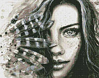 Алмазна мозаїка по номерам на холсті 40*50см Идейка АМО7435 Виразний погляд