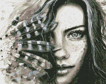 Алмазна мозаїка по номерам на холсті 40*50см Идейка АМО7435 Виразний погляд