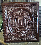 Кахель(ізразець) "Ромб" шамотний темно коричневий, фото 2