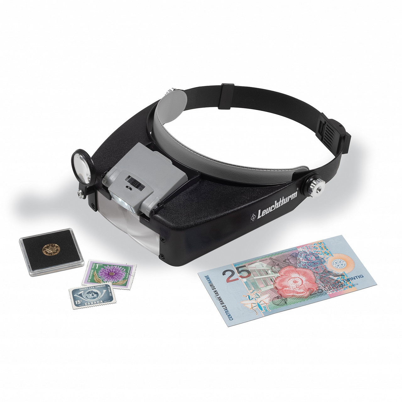 Лупа-окулярні бінокулярні Magnifier 9892B2, вивел.- 1X-8Х з Led