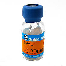 Кульки BGA для паяння мікросхем MECHANIC 0.2мм., 10000 шт.