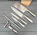 Набір кухонних ножів 7 предметів German Family GF-WK02 / Кухонні ножі на підставці, фото 4