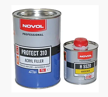 Ґрунт акриловий NOVOL PROTECT 310 HS 4+1 (1 л + затверджувач 0,25 л), Чорний