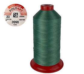 Нитка швейна поліестер POLYART(ПОЛІАРТ) N30 колір #3998 бірюзовий 2500м (ОРИГІНАЛ, ТУРЕЧЧИНА)