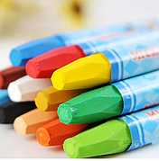 Воскова крейда oil pastel 18 кольорів  ⁇  Кольорові олівці  ⁇  олівці олійні пастельні  ⁇  воскові олівці