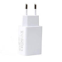 Мережевий зарядний пристрій USB 5V/2.1А White (Ridy-10)